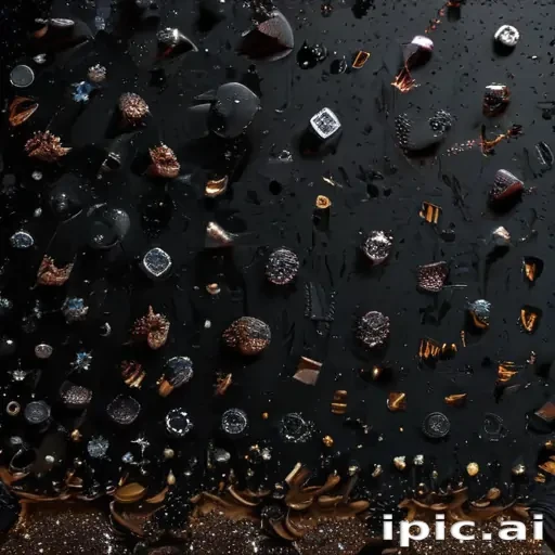 black background with glitter