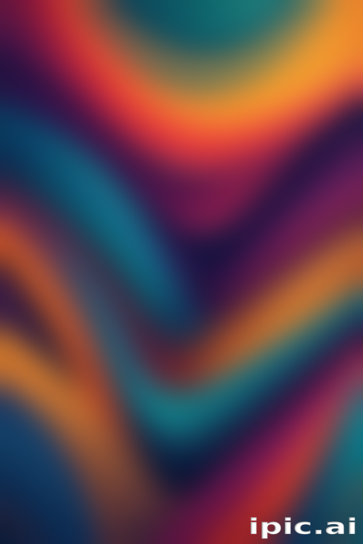 Vibrant Waves of Color Creating a Dreamlike Abstract Background Design