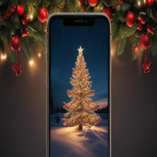 iphone christmas wallpaper aesthetic