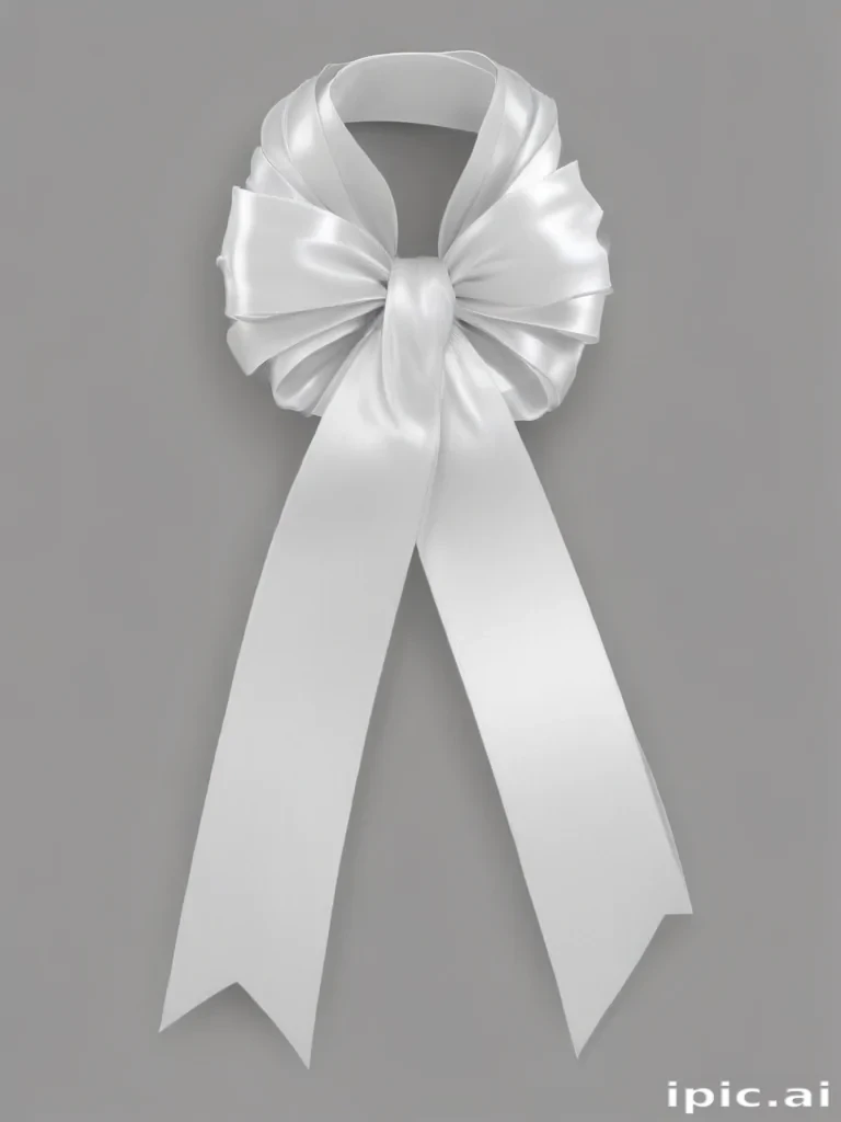 white ribbon png