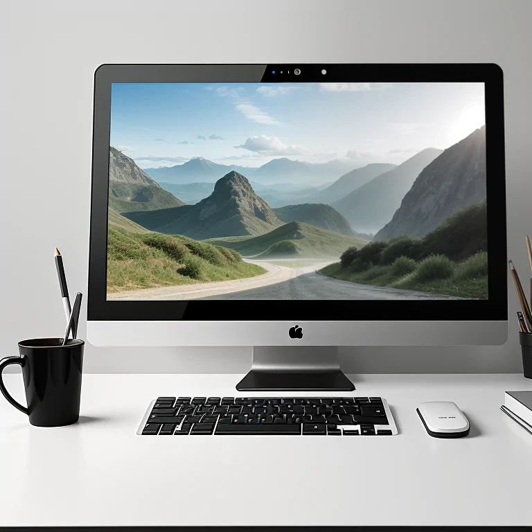 computer screen mockup