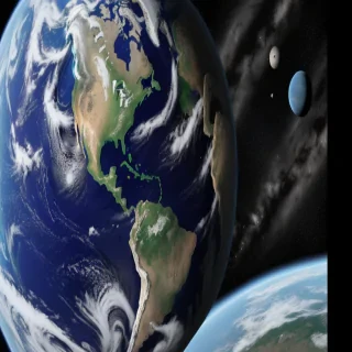cartoon picture of the planet earth