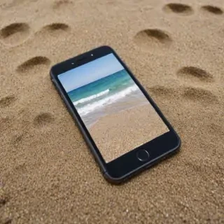 iphone beach