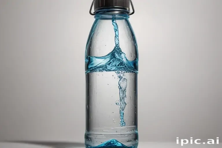 water bottle drawing
