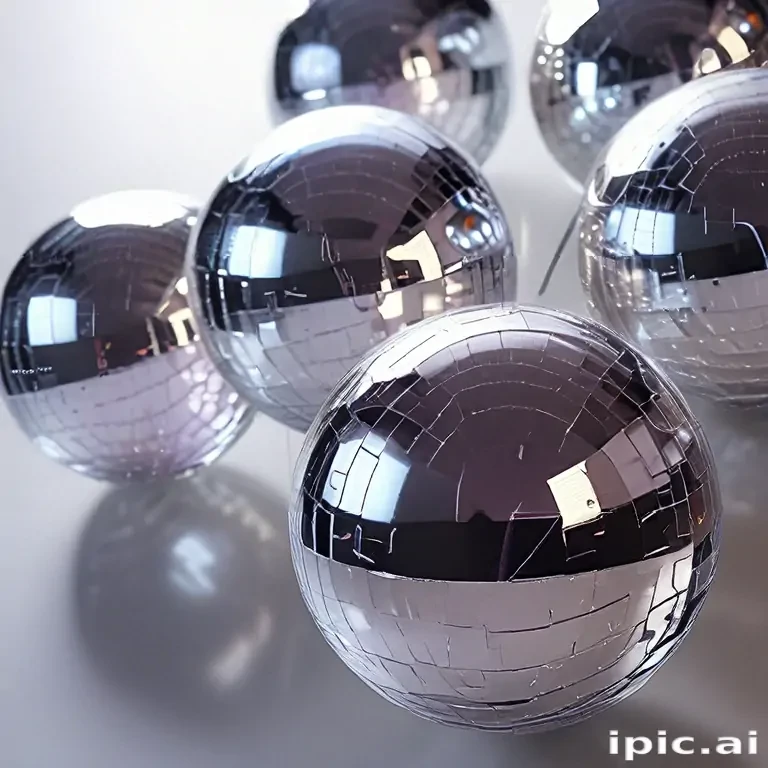 transparent disco balls