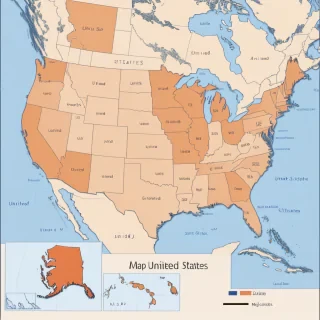 map united states