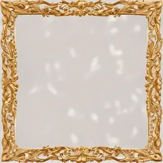 transparent background gold border