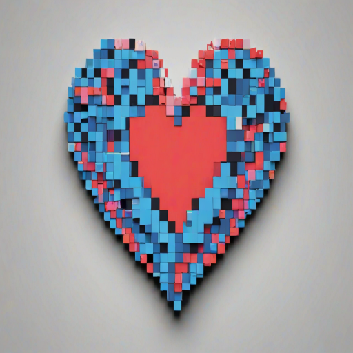 pixelated heart png