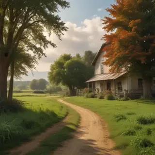 background of a farm