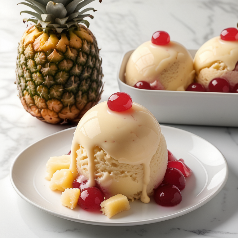 pineapple upside down cake ice cream