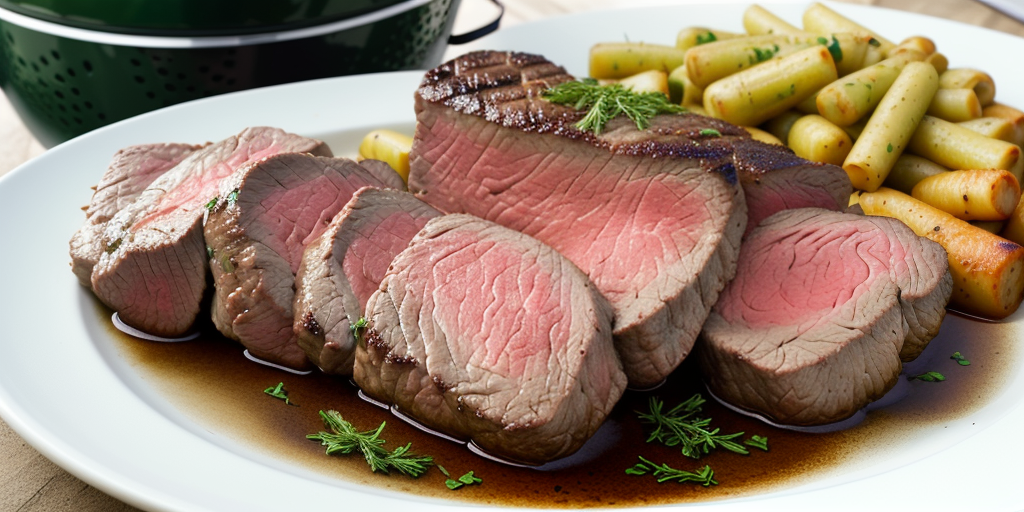 beef tenderloin on big green egg