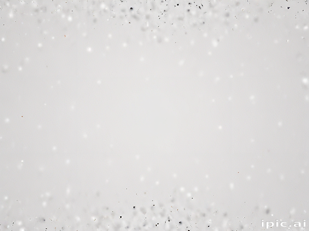 Soft White Snowflakes Gently Falling Against a Light Gray Background