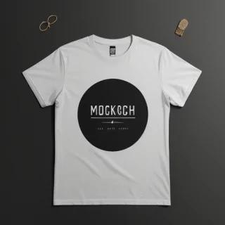 shirt mockup black