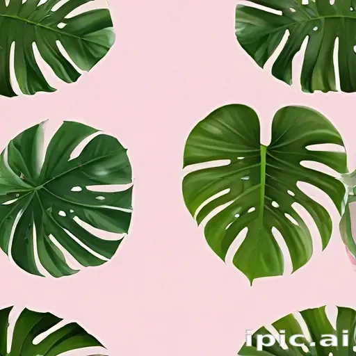 aesthetic monstera wallpaper