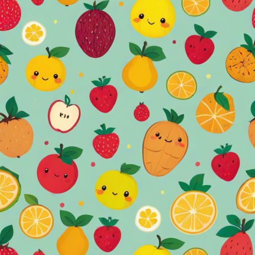 cute fruit backgrounds