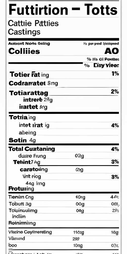 ore ida tater tots nutrition label