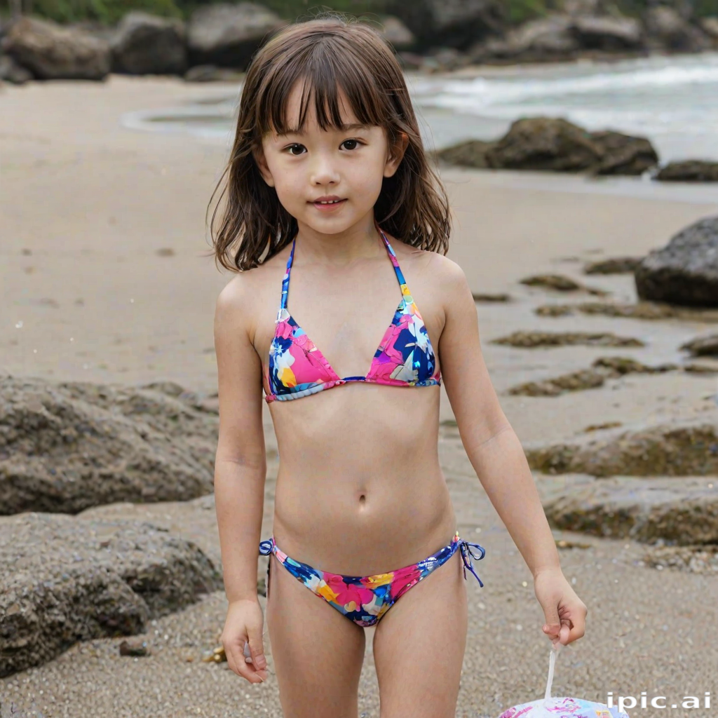 ai little girl in bikini