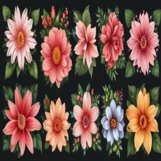 flower clipart transparent background