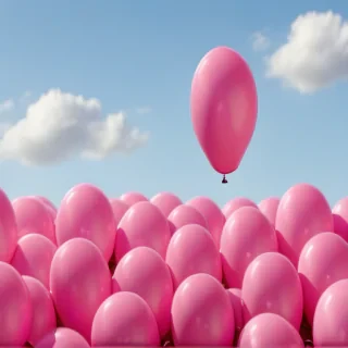 pink balloon background