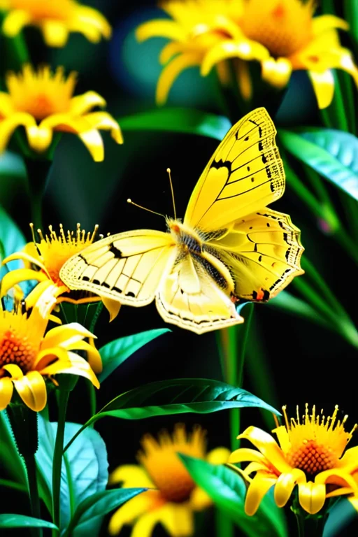 yellow butterfly