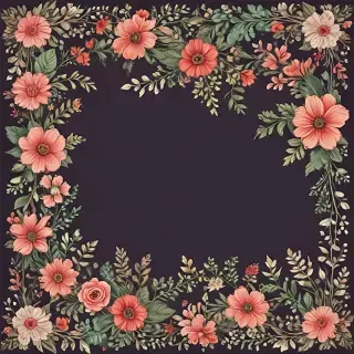 floral borders clipart