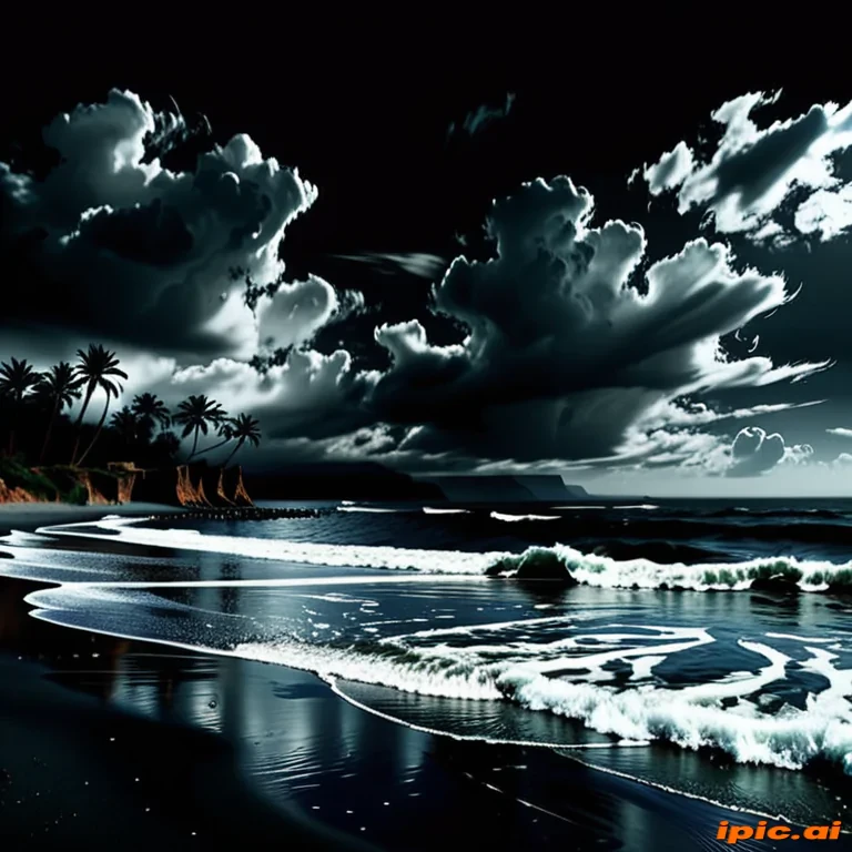 dark beach wallpaper