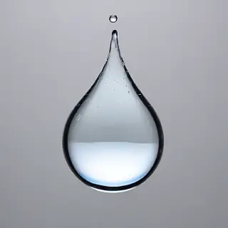 transparent water drop