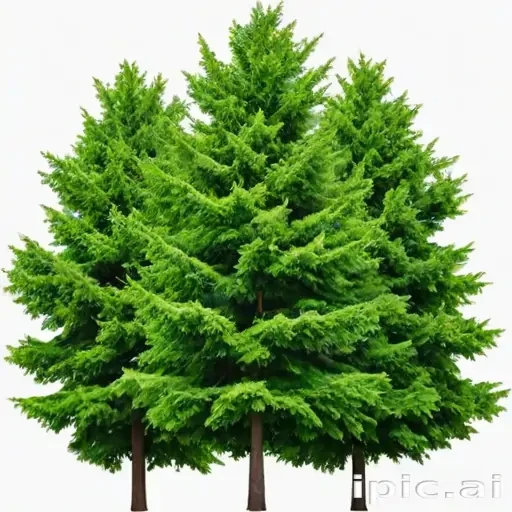 trees no background