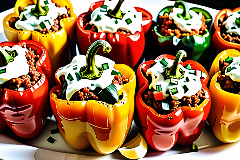 stuffed pepper recipe without rice