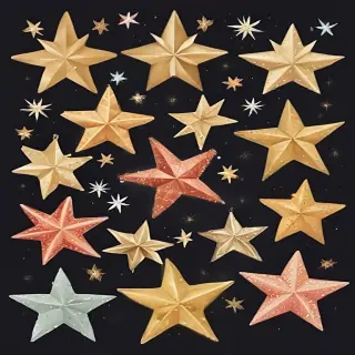 christmas stars clip art