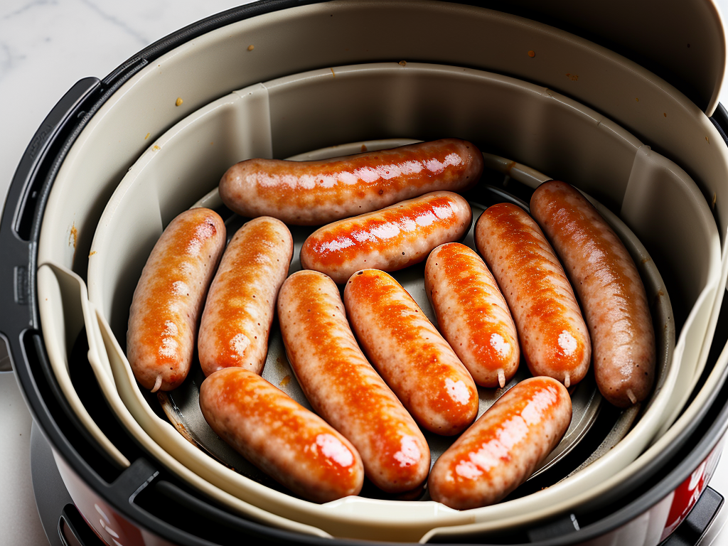 how long to cook chicken sausages in air fryer