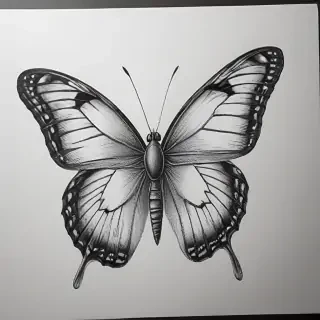 buterfly sketch