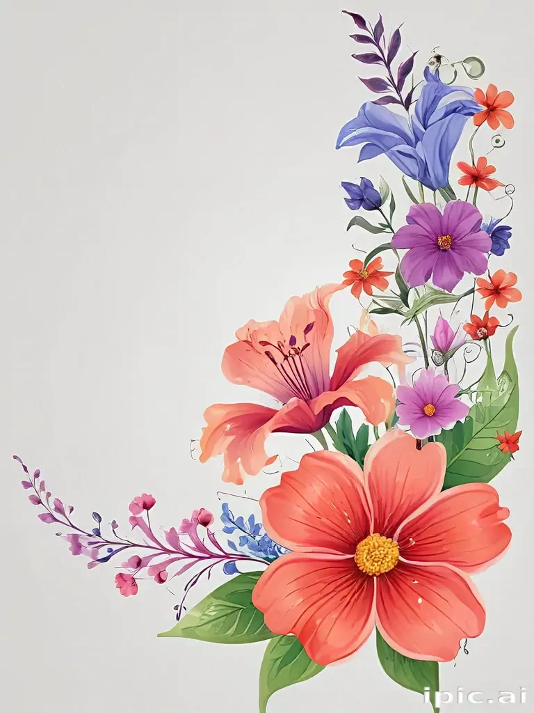 flowers clip art transparent background