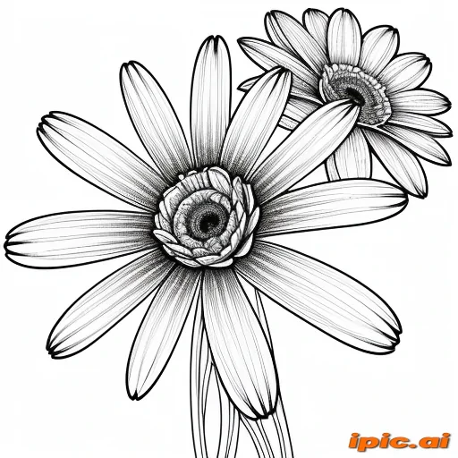 line work flowers