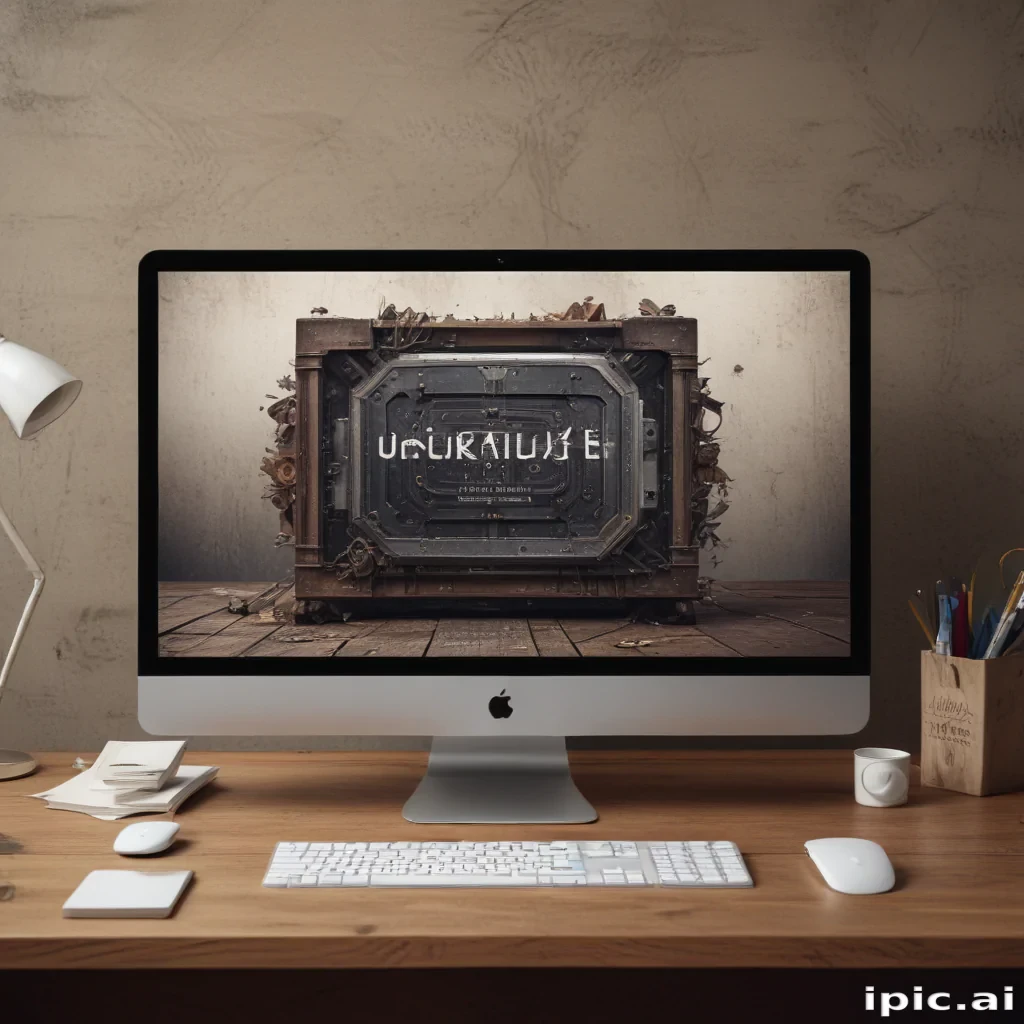 computer website mockup
