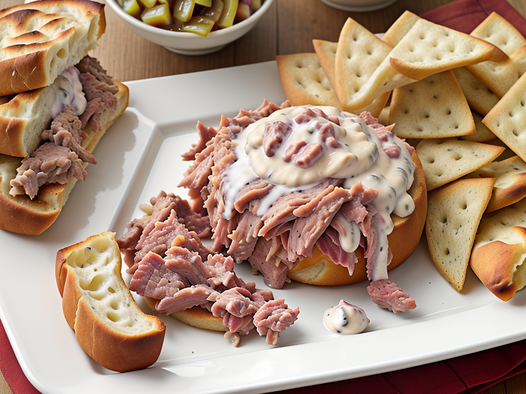 chipped beef dip with pickles