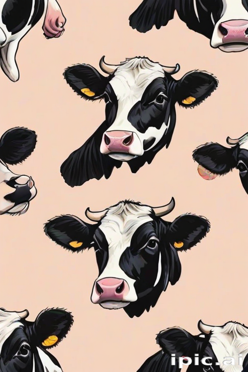 aesthetic cow print wallpaper