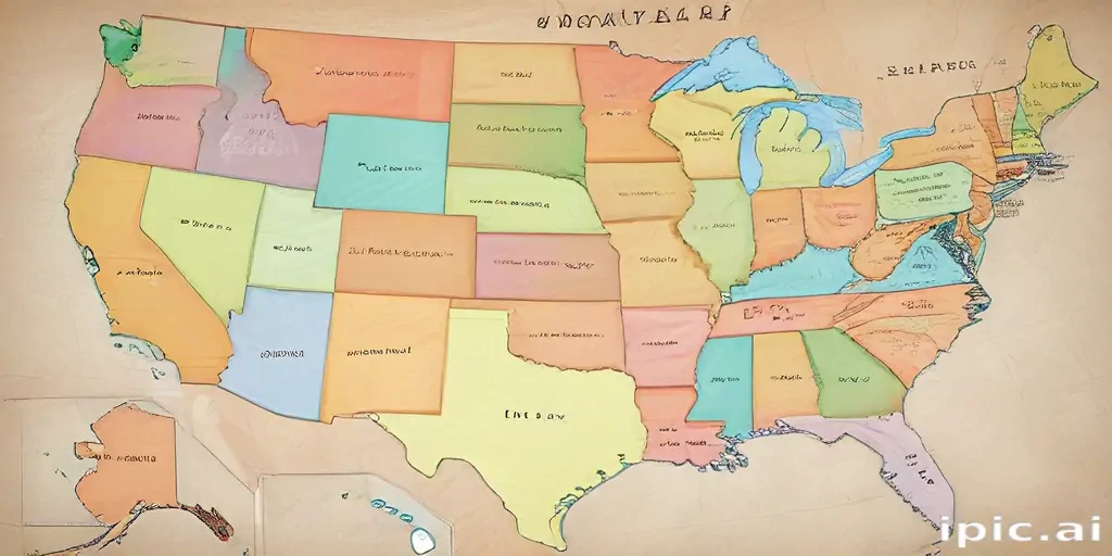 map of usa states