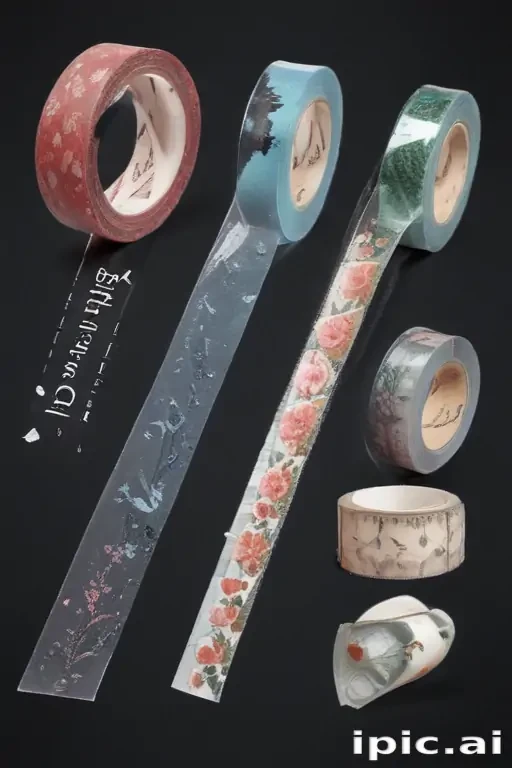 transparent washi tape png