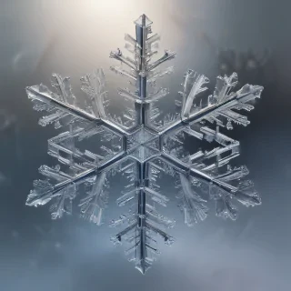 transparent snowflakes