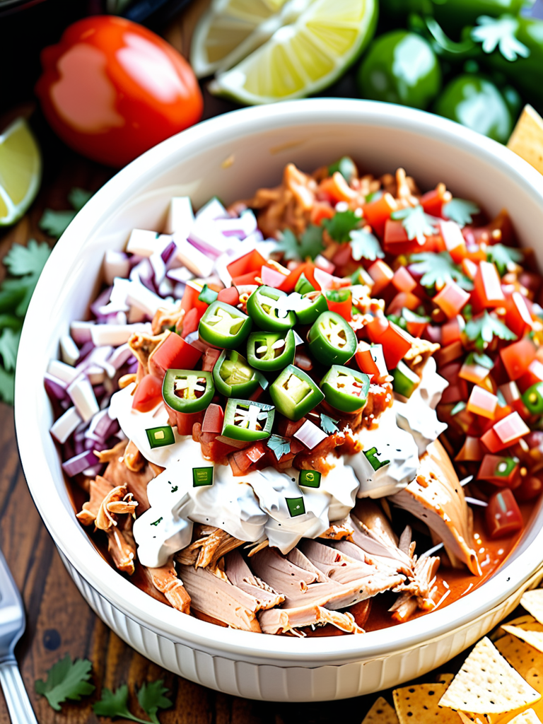 crockpot salsa chicken cream cheese