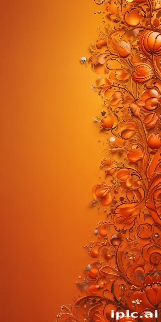 plain orange background