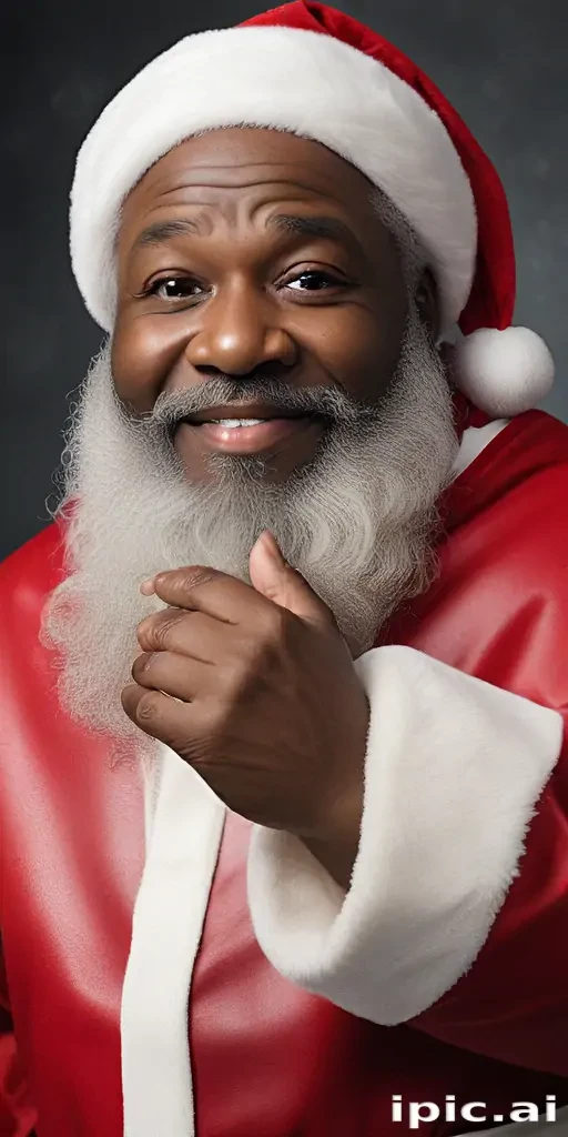 black santa png