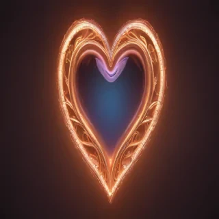 glow heart png