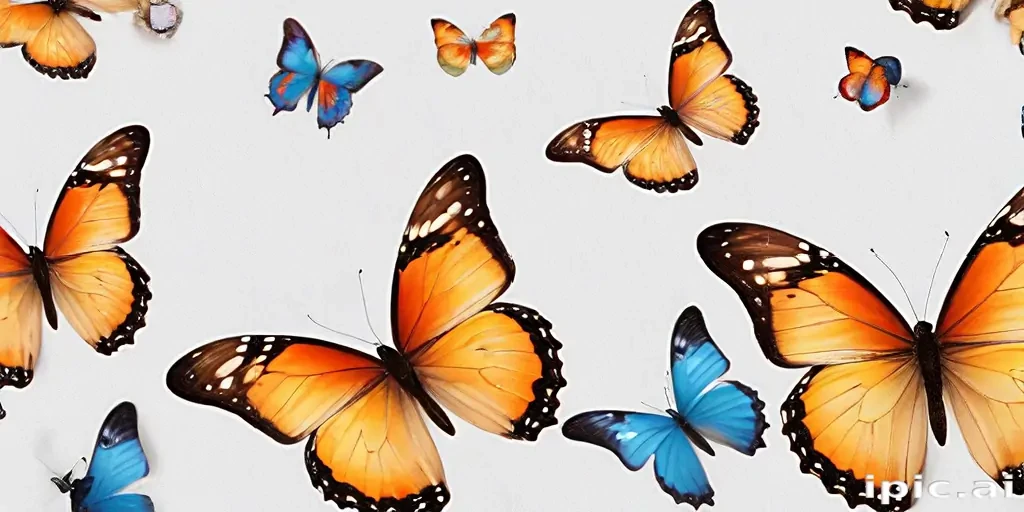 butterflies transparent background