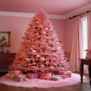 pink christmas pictures
