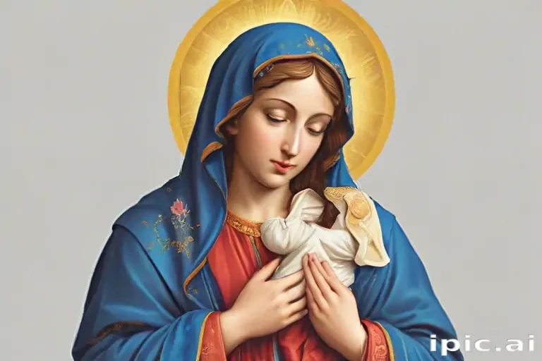 virgin mary clip art