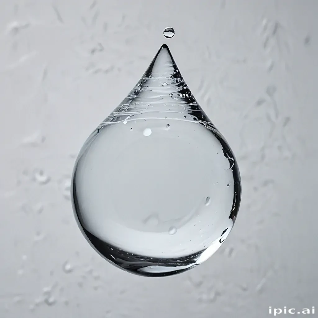 transparent water drop