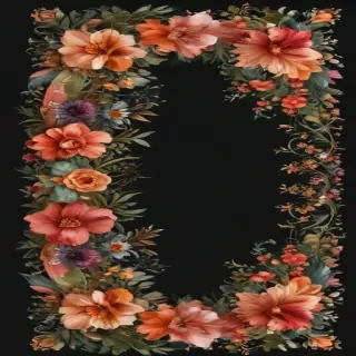 floral border png