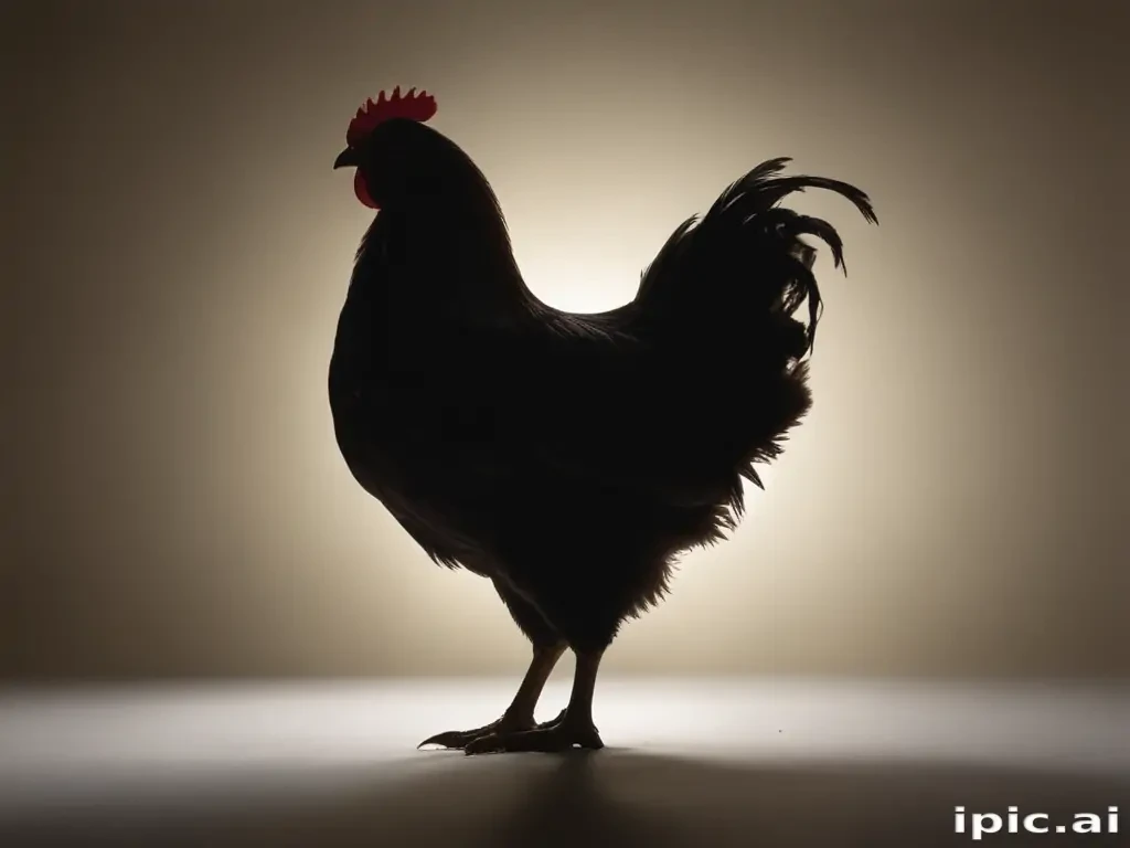 silhouette of a chicken